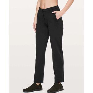 Lululemon Women's On The Move Pants Size 4 Black Workwear Business Stretch
